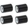 sourcing map 4Pcs 15 x 20mm M5 Thread Female Rubber