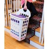 United Solutions LN0435 2 Bushel Rolling Hamper in White
