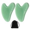 2 Pieces Jade Massage Tools, Jade Gua Sha Face Massage