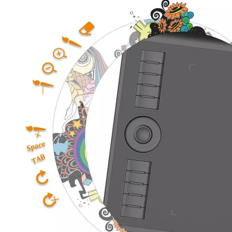 GAOMON M10K PRO Graphic Drawing Tablet Art Painting Board 60°