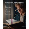 HEMONNKAM Reading Book Light, Clip on Reading Light, Rechargeable Reading
