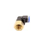 Pneumatic Angle Plug Fitting 90° with Internal Thread 1/4 Inch