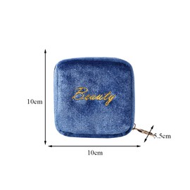 2 Pcs Mini Makeup Bag Velvet Cosmetics Bag Small Lipstick Storage Bag for Women Girls Sister Girl Friend