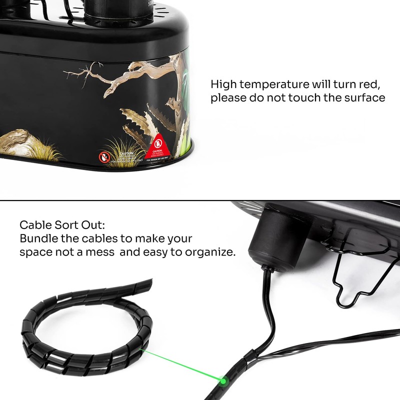 REPTI ZOO Nano Combo Print Tropical Desert Reptile Dual Deep