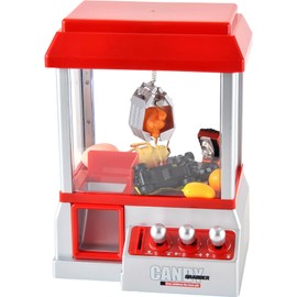 PowerTRC Claw Machine for Kids Fun Mini Claw Machine Toy for Girl Boy, Interactive Arcade Game Machines Prize Dispenser Candy Grabber Vending Machine Cool Christmas Birthday Gifts
