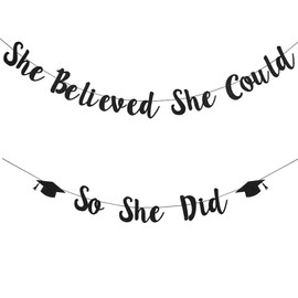 FFangBox,Letter Pull Flag Pull Banner Classic Hanging Flag for Graduation Party Celebration