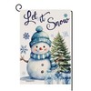 Christmas Garden Flag 12 x 18 Inch Double Sided Let