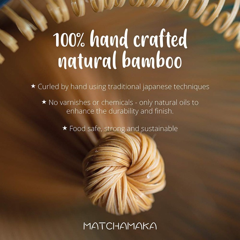 MATCHAMAKA Matcha Whisk Tea Set - Japanese Matcha Whisk (Chasen),