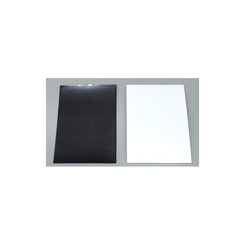 docsmagic.de 200 Premium Bi-Colour Card Sleeves Mat White/Black Standard Size