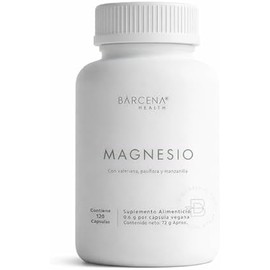 Glicinato de Magnesio 400mg  120 Cápsulas Veganas  Con Valeriana, Pasiflora y Manzanilla  Suplemento Natural 100 Puro  Sin Gluten  Sin Azúcar  Sin