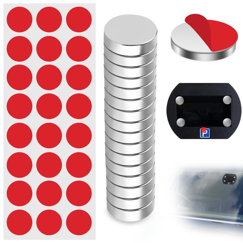 Irenwarl 16 Stk Ersatz Magnet Klebepads Set, Magnetische Ersatz-Klebepads, Metallpl?ttchen