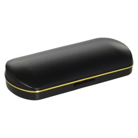 Tacy MP-20-2 Glasses Case, Stylish, Simple, Hard Case, Push Type, Durable, ABS Resin, Black