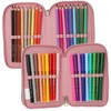 Depesche TOPModel Juicy 13323 Filled 3-Compartment Pencil Case in Dusky