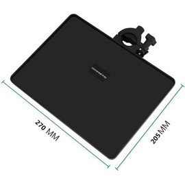 Microphone Stand Tray Universal Sound Card Tray Bracket Universal Microphone Stand Clamp on Rack Tray Holder Tripod Sound Card Tray for Live Streaming, Recording (big)