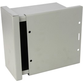 Wiegmann RSC080804 RSC-Series NEMA 1/3R Wall-Mount Enclosure with Lift-Off Screw Cover and Knockouts, Carbon Steel, 8" x 8" x 4"