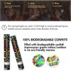 XPJBKC Biodegradable Confetti Cannons Large, Set of 5 Party Poppers