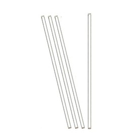 Pack of 4 Lab Glass Stirring Rod 13.8 inch (350mm) Long, 0.25" Diameter with Both Ends Round for Science, Lab, Kitchen, Science Education