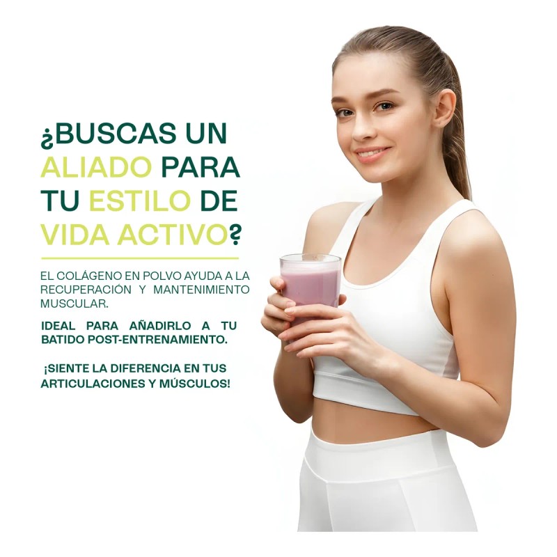 Colageno Hidrolizado Suplemento Peptidos De Colageno 500 G Sin Sabor