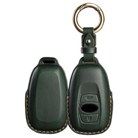 [TECART] Subaru Exclusive Key Case, Key Cover, Key Holder, Smart Key Cover, Smart Key Case, Compatible with Subaru Revogue, Forester, Impreza, Legacy, Fashionable, Genuine Leather, green