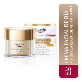 ☀️✨ Eucerin Hyaluron-Filler + Elasticity Crema Facial Antiarrugas de Día FPS 30 (50ml): Firmeza y Luminosidad con Protección Solar 🌿 rejuvenated 🛡️