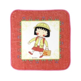 Chibi Maruko-chan Hand Towel, Red