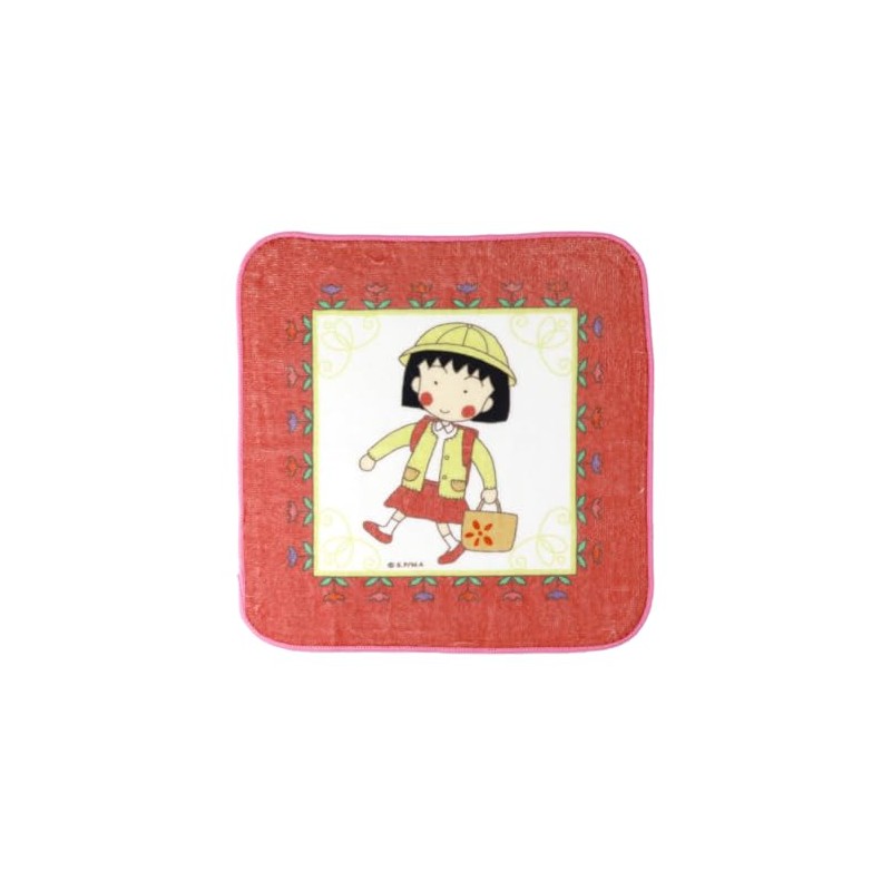 Chibi Maruko-chan Hand Towel, Red