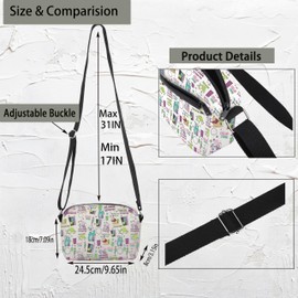 Monsters Inspired Gift Cartoon Character Lover Crossbody Bag Magic Kingdom Gift (Monsters CA HCB)