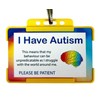 I Have Autism/Is Autistic Disability ID Card & Lanyard -