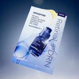 innisfree [속광 탄력] 이니스프리 레티놀 그린티 PDRN 스킨부스터 앰플 겔 마스크 25mL 1매, 1개