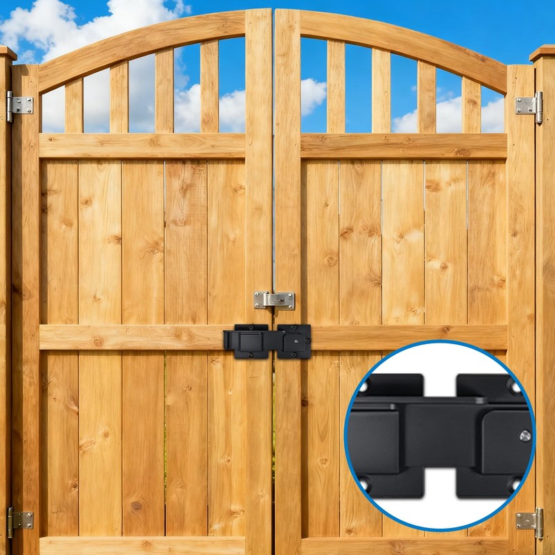 ZZBUY 7.5" Flip Gate Latch Lock, Heavy Duty Adjustable Door