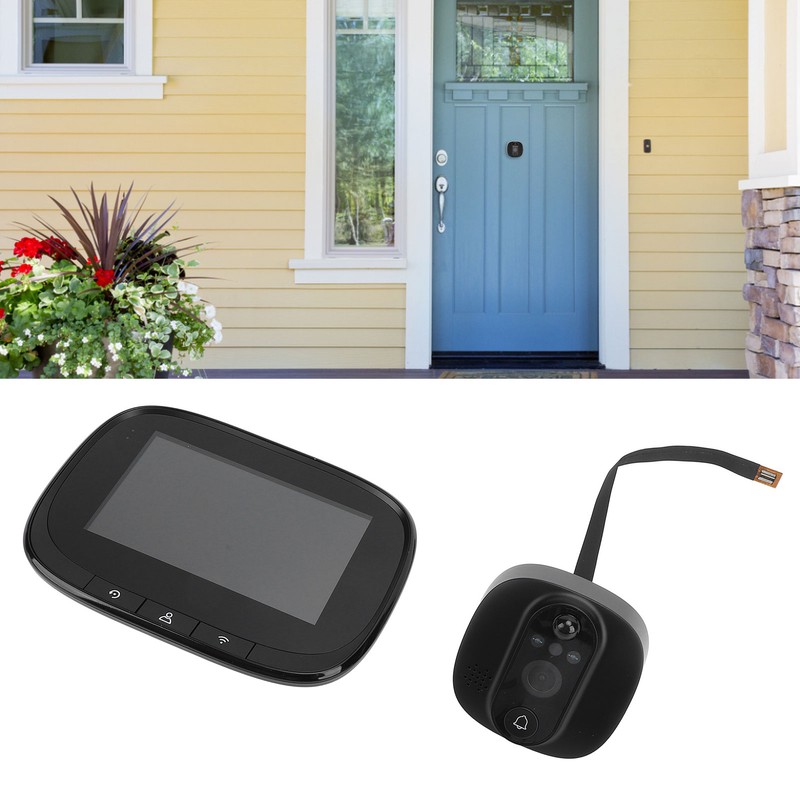 4.3in Peephole Camera 1080P 150 Degrees Wide Angle PIR Motion