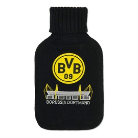 Borussia Dortmund BVB Hot Water Bottle Black