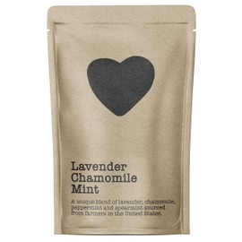 Lavender Chamomile Mint, 15-20 Servings, Eco-Conscious Zip Pouch, Caffeine Free, Pure Loose Leaf Tea Grown in America