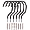 LIVEGREEN 6 Pack Bike Hooks, Heavy Duty Bicycle Storage Hooks