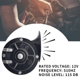 Motorcycle Horn Super Loud, 12v Horn for Car Truck motorbike, Waterproof Horn High sound penetration, You'll stand out even in the downtown area.
