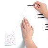 Chinese Number Wall Clock Set Acrylic 3D Numbers, Quiet, Easy