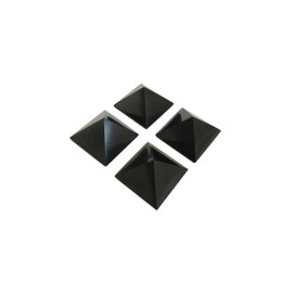 RTI TRADE Polished Shungite Pyramid Set for EMF Protection 5cm / 2", Set of 4 pcs