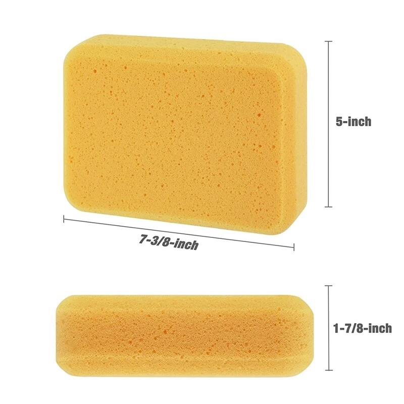 Goldblatt 4" x12" Grout Float with 3 Pack Sponges for