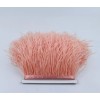 FeatherParadise Blush Pink Ostrich Feather Trims Fringes Sewn on Feather