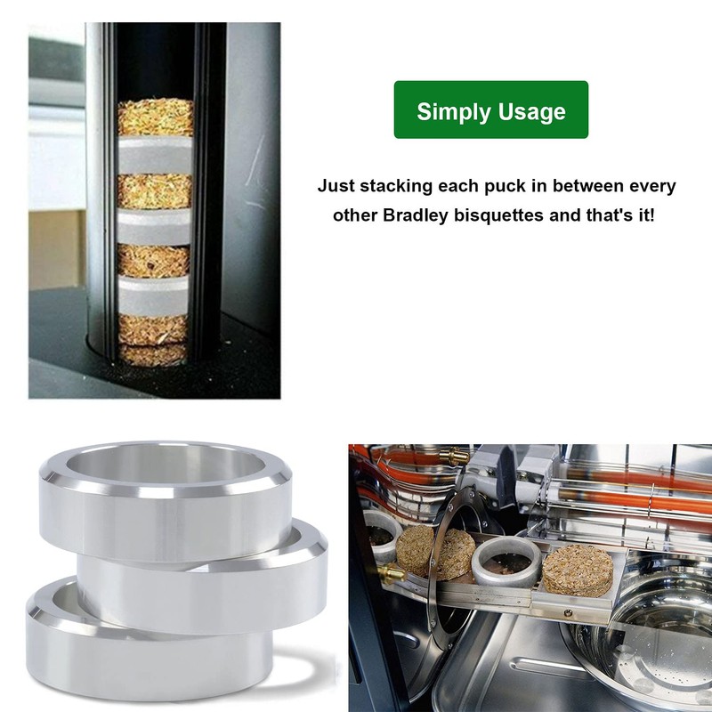 Bisquette Savers for Bradley Smoker Upgrade Version Aluminum Wood Spacer