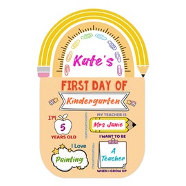 Hoblynth First and Last Day of School Chalkboard Sign Double Sided Back to School Board Signs for Kids Girls Boys Reusable 1st Day of Kindergarten Preschool Photo Props Sign