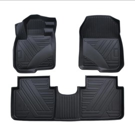 YQ Floor Mats for 2017-2022 Honda CRV All Weather TPE Waterproof Fit 2 Row