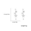 Star Long Tassel Dangle Drop Earrings for Women Sterling Silver