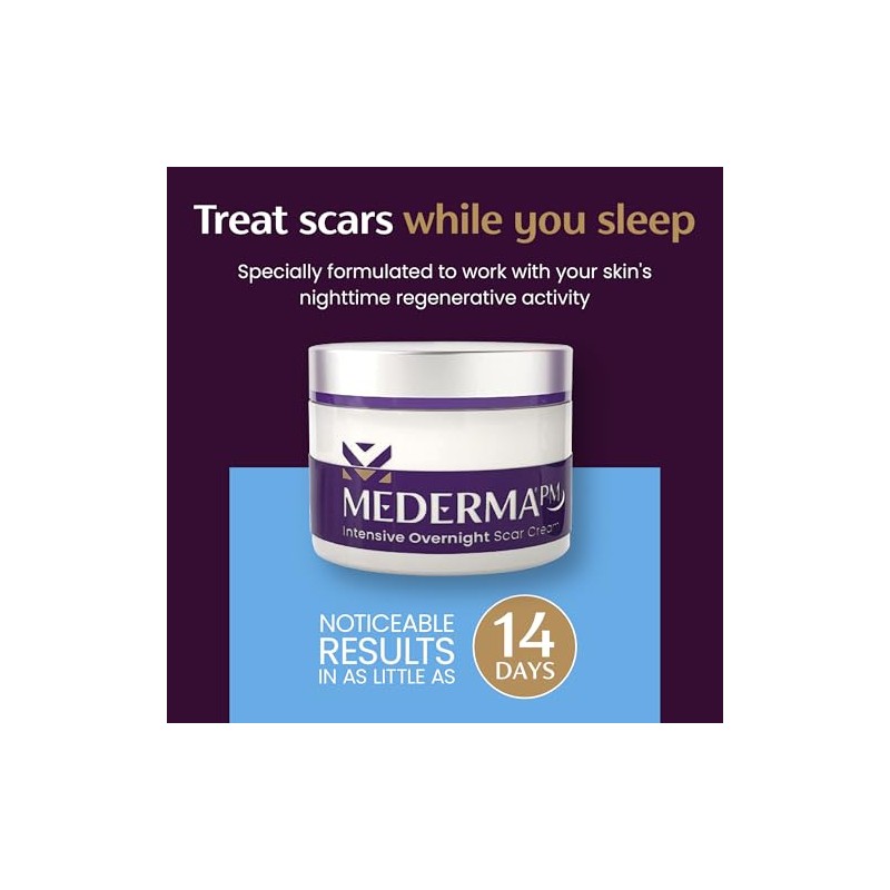 Mederma PM Intensive Overnight Scar Cream - Works with Skin's