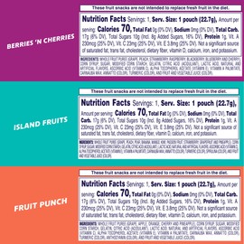 Welch's Fruit Snacks, Fruit Punch, Island Fruits & Berries 'N Cherries Snack Box, Gluten Free, 0.8oz Snack Packs (Pack of 60)