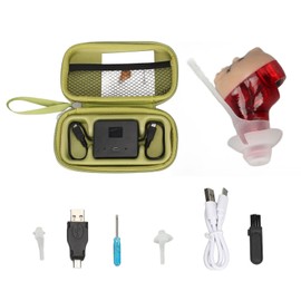 Sound Aid Good Ear Fitting Stable Transmission Noise Reduction Rechargeable Sound Amplifier for Old Red Right