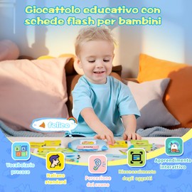 Italian Talking Flash Cards Educational Toy for Toddlers