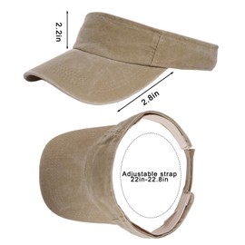 Marrywindix 1 Piece of Sport Wear Athletic Visor Sun Sports Visor Hat Visor Adjustable Cap for Women and Men (One Size) (Light Yellow)