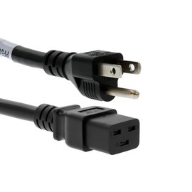 CablesAndKits Heavy Duty C19 to NEMA 5-15P AC Power Cord, (Compatible with Cisco P/N CAB-US515P-C19-US=), 15A/125V, 14 AWG, 5-15P to C19, (NEMA 5-15P to IEC-60320-C19) 15 ft, C19 Power Cord