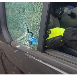 resqme The Original Emergency Key Fob Car Escape Tool, 2-in-1 Seat Belt Cutter and Window Breaker - Lime Green, 2 Pack - Compact Emergency Hammer